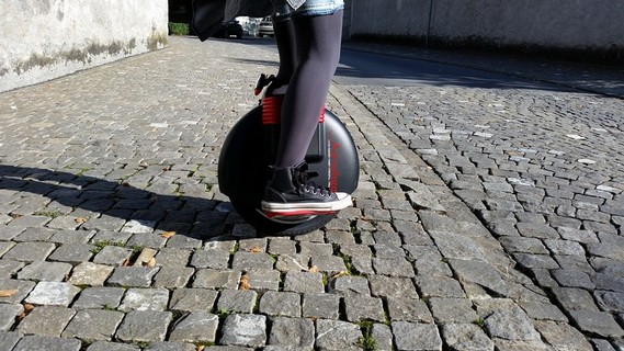 Ride a Electric Unicycle